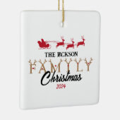 Personalisierte Weihnachten Keramikornament (Rechts)