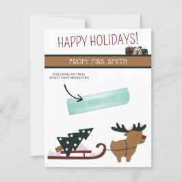 Personalisierte Weihnachten, kleine Geschenke, Gif Einladung