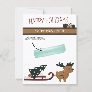 Personalisierte Weihnachten, kleine Geschenke, Gif Einladung