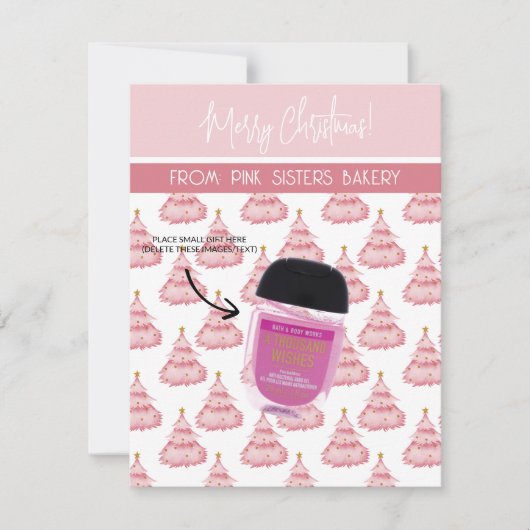 Personalisierte Weihnachten, kleine Geschenke, Gif Einladung (Vorderseite)