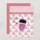 Personalisierte Weihnachten, kleine Geschenke, Gif Einladung (Vorne/Hinten)