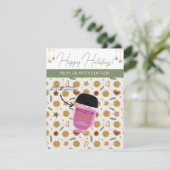 Personalisierte Weihnachten, kleine Geschenke, Gif Einladung (Stehend Vorderseite)