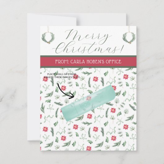 Personalisierte Weihnachten, kleine Geschenke, Gif Einladung (Vorderseite)