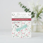 Personalisierte Weihnachten, kleine Geschenke, Gif Einladung (Stehend Vorderseite)