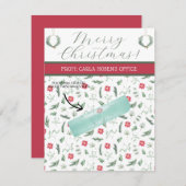 Personalisierte Weihnachten, kleine Geschenke, Gif Einladung (Vorne/Hinten)