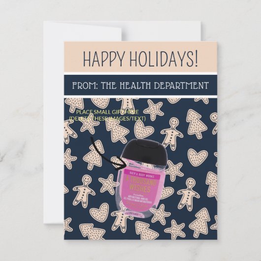 Personalisierte Weihnachten, kleine Geschenke, Gif Einladung (Vorderseite)