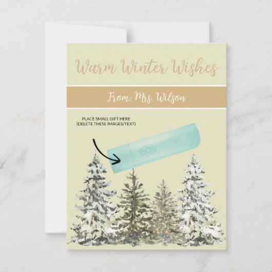 Personalisierte Weihnachten, kleine Geschenke, Gif Einladung (Vorderseite)