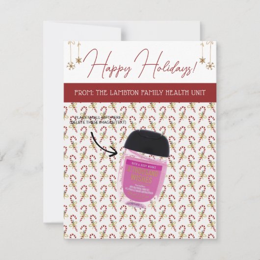 Personalisierte Weihnachten, kleine Geschenke, Gif Einladung (Vorderseite)