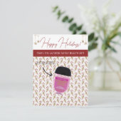 Personalisierte Weihnachten, kleine Geschenke, Gif Einladung (Stehend Vorderseite)