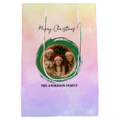 Personalisierte Weihnachten Mittlere Geschenktüte (Rückseite)