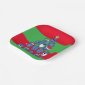 Personalisierte Weihnachten Napkins "Berry Christm Pappteller (Gewinkelt)