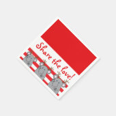 Personalisierte Weihnachten Napkins "Die Liebe tei Serviette (Ecke)