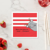 Personalisierte Weihnachten Napkins "Merry Christm Serviette (Beispiel)