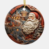 Personalisierte Weihnachten, Neugeborene Keramik Ornament (Vorne)