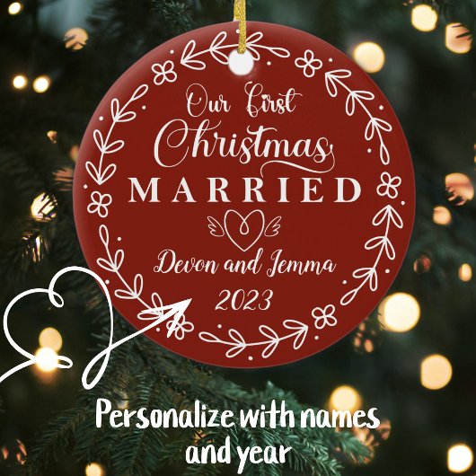 Personalisierte Weihnachten, Neugeborene Keramik Ornament