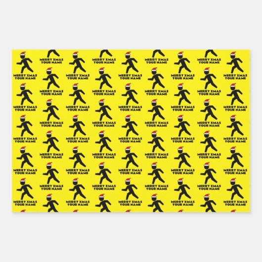 Personalisierte Weihnachten ohne Nennwert Geschenkpapier Set (Vorderseite 3)