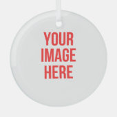 Personalisierte Weihnachten Ornament Aus Glas (Vorderseite)