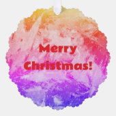 Personalisierte Weihnachten Ornament Karte (Vorderseite)