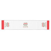 Personalisierte Weihnachten Pandas Mittelgroßer Tischläufer (Horizontal)