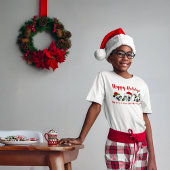 Personalisierte Weihnachten Pandas T-Shirt