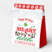 Personalisierte Weihnachten Pandas Weihnachten Geschenkschachtel (Vorderseite)
