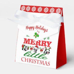 Personalisierte Weihnachten Pandas Weihnachten Geschenkschachtel