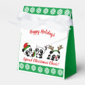 Personalisierte Weihnachten Pandas Weihnachten Geschenkschachtel (Vorderseite)