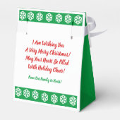 Personalisierte Weihnachten Pandas Weihnachten Geschenkschachtel (Rückseite)