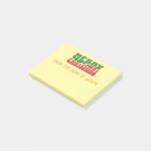 Personalisierte Weihnachten Post-it Klebezettel (angewinkelt)