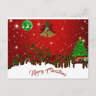 Personalisierte Weihnachten Postkarte