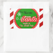 Personalisierte Weihnachten Rechteckiger Aufkleber (Tasche)