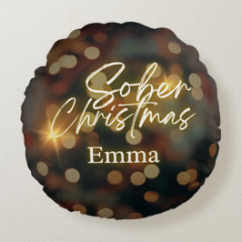 Personalisierte Weihnachten Rundes Kissen