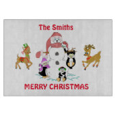 Personalisierte Weihnachten Schneidebrett (Vorderseite)