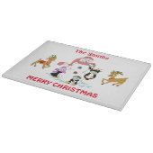 Personalisierte Weihnachten Schneidebrett (Ecke)