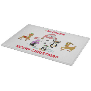 Personalisierte Weihnachten Schneidebrett