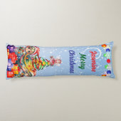 Personalisierte Weihnachten Seitenschläferkissen (Rückseite)