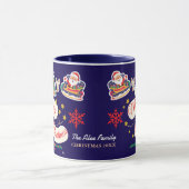 Personalisierte Weihnachten Tasse Santa Sleigh (Zentrum)