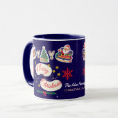 Personalisierte Weihnachten Tasse Santa Sleigh (Vorderseite Links)