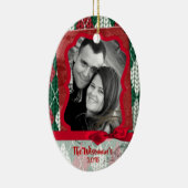 Personalisierte Weihnachten Ugly Sweater FOTO Orna Keramik Ornament (Rechts)