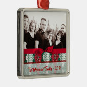 Personalisierte Weihnachten Ugly Sweater FOTO Orna Ornament Aus Metall (Rechts)