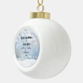 Personalisierte Weihnachten und Neujahr Keramik Kugel-Ornament (Rechts)