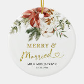 Personalisierte Weihnachten Verheiratete Ornamente (Vorne)