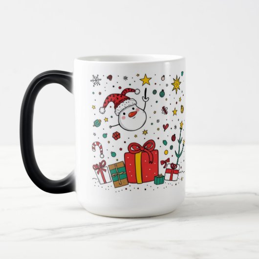 personalisierte Weihnachten Verwandlungstasse (Links)
