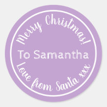 Personalisierte Weihnachten von Santa Lila Lilac