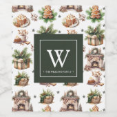 Personalisierte Weihnachten Weinetikett (Einzelnes Label)