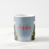 Personalisierte Weihnachts-Anfangsbuchstabe-Traget Kaffeetasse (Mittel)