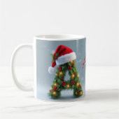 Personalisierte Weihnachts-Anfangsbuchstabe-Traget Kaffeetasse (Links)