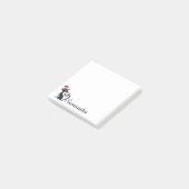 Personalisierte Weihnachts-Black Cat Post-It-Notes Post-it Klebezettel (angewinkelt)