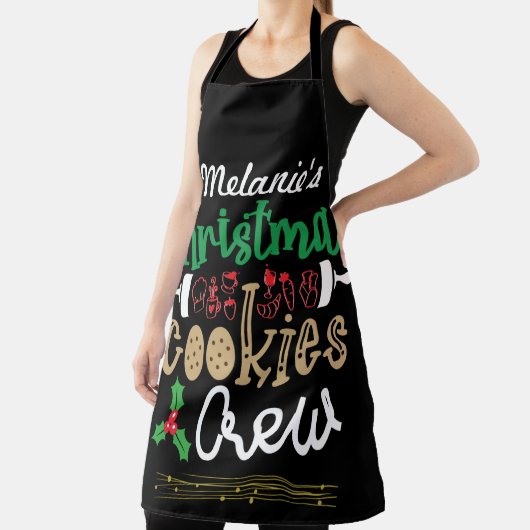 Personalisierte Weihnachts-Cookie-All-over-Print-S Schürze (InSitu)