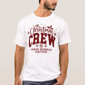 Personalisierte Weihnachts-Crew Custom Holiday Paj T-Shirt (Vorderseite)